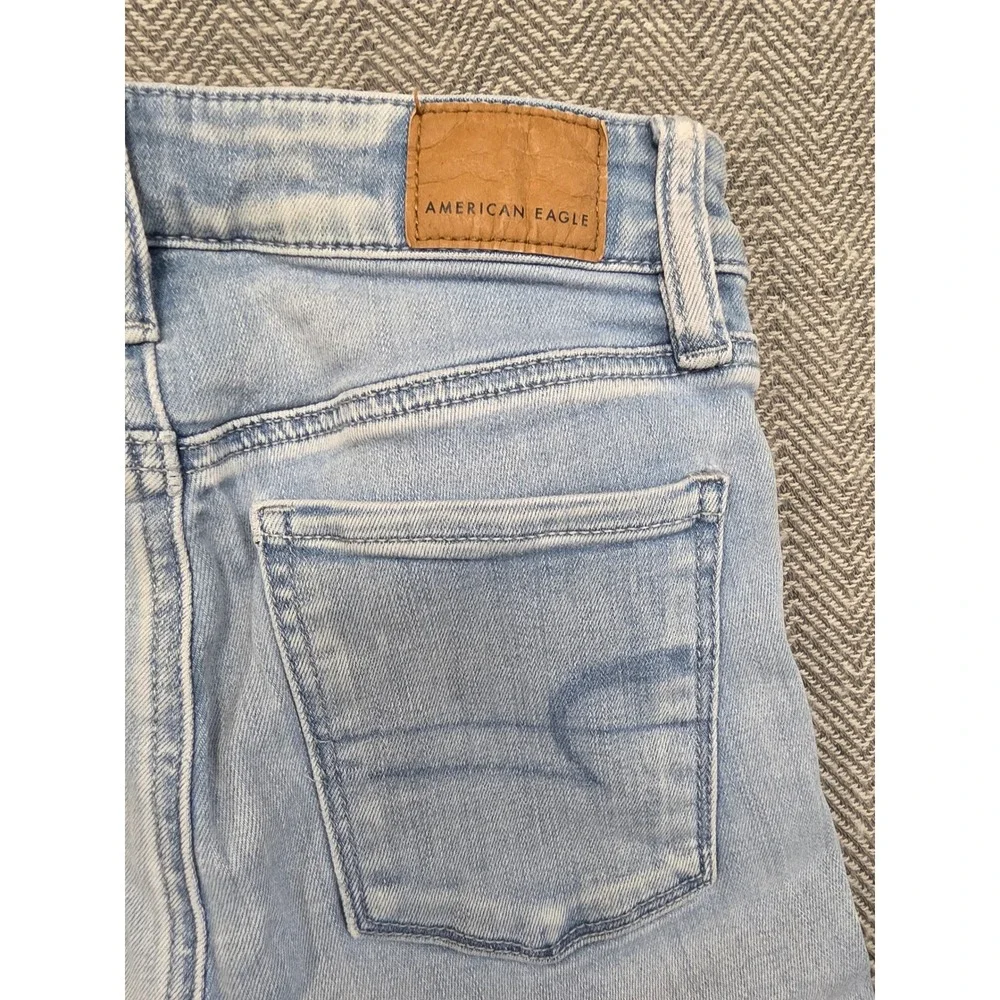American Eagle‎ Ne(x)t Level Stretch Skinny Jeans Light Wash Blue Womens 00 Reg